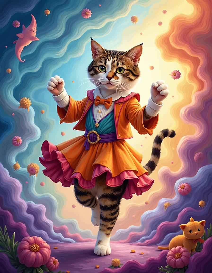 Magical cat portrait 6